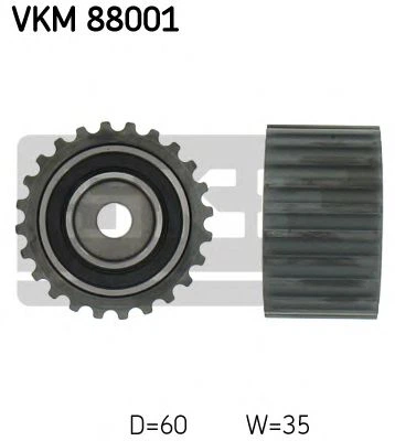 Ролик обводной SKF (VKM 88001) - Фото 1 Ролик обводной SKF (VKM 88001) - изображение 1