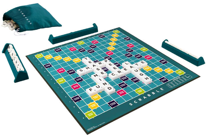 Gra planszowa Mattel Scrabble Original 2014315 (0194735239399) - obraz 5