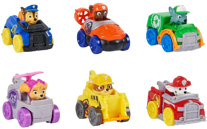 Zestaw zabawek Spin Master Paw Patrol Pup Squad Racers 6 szt 2014196 (0681147017818) - obraz 3