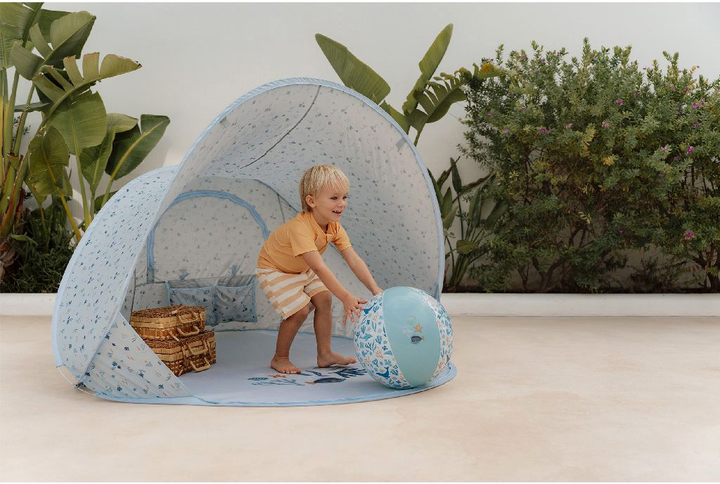 Namiot plażowy RuboToys Little Dutch Ocean Dreams rozkładany Niebieski 2012523 (8712051129365) - obraz 7