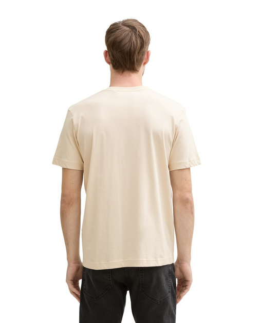 Футболка Tom Tailor LOGO TEE MEN'S T-SHIRT XL Бежевий 1037735-10336 - изображение 2