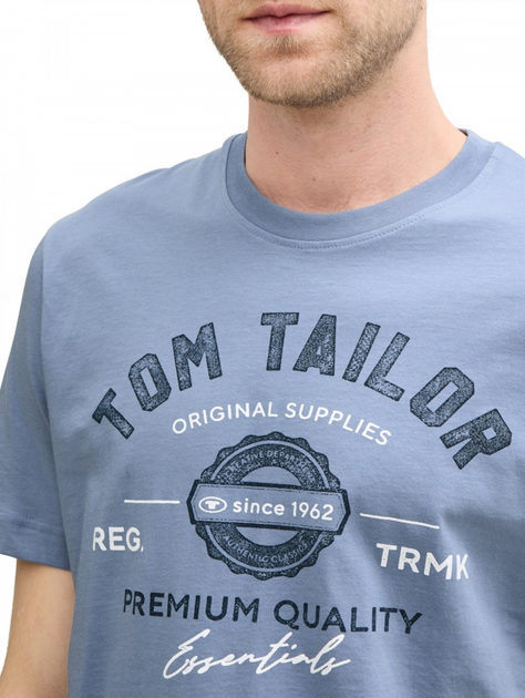 Футболка Tom Tailor LOGO TEE MEN'S T-SHIRT XXXL Блакитний 1037735-37533 - Фото 3 Футболка Tom Tailor LOGO TEE MEN'S T-SHIRT XXXL Блакитний 1037735-37533 - изображение 3