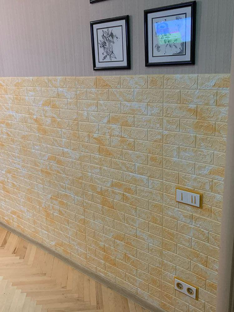 3D панель самоклеящаяся StickerWall под мрамор 770х700х3 мм бежевый - изображение 8