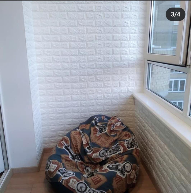3D панель самоклеящаяся StickerWall под кирпич 770х700х3 мм белая - изображение 12