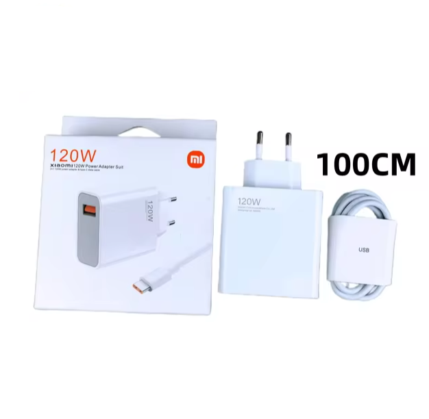 Зарядний пристрій 120W Xiaomi Mi + кабель Type-C Турбо зарядка 6A - зображення 3