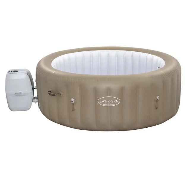 Надувной бассейн-джакузи Lay-Z-Spa Bestway 60017 с подогревом и аэромассаж на 916 л Коричневый - изображение 2