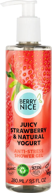 Гель для душу Berry Nice Juicy Strawberry & Natural Yogurt Anti-Stress Shower Gel Антистрес Соковита полуниця та йогурт 280 мл від Rozetka на платформі USKIDKA Акція на Гель для душу Berry Nice Juicy Strawberry & Natural Yogurt Anti-Stress Shower Gel Антистрес Соковита полуниця та йогурт 280 мл від Rozetka