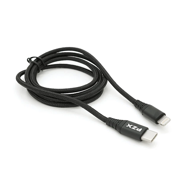 ぴぎち Кабель PZX V-109 Lightning to Type-C 2.1A Чорний 1.2м для iPhone