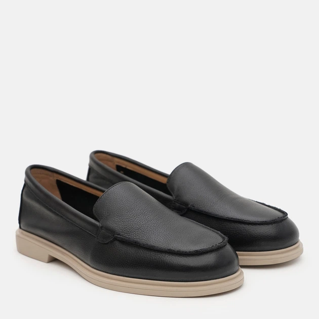 Женские лоферы кожаные Anna Lucci DXL1157-9A 37 24 см Черные (2370001964372) - изображение 3