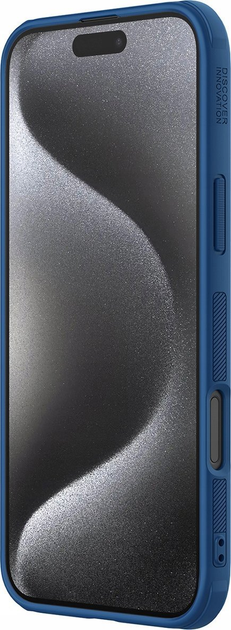 Etui Nillkin Super Frosted Shield Pro Magnetic Case do Apple iPhone 16 Pro Blue (6902048286627) - obraz 4