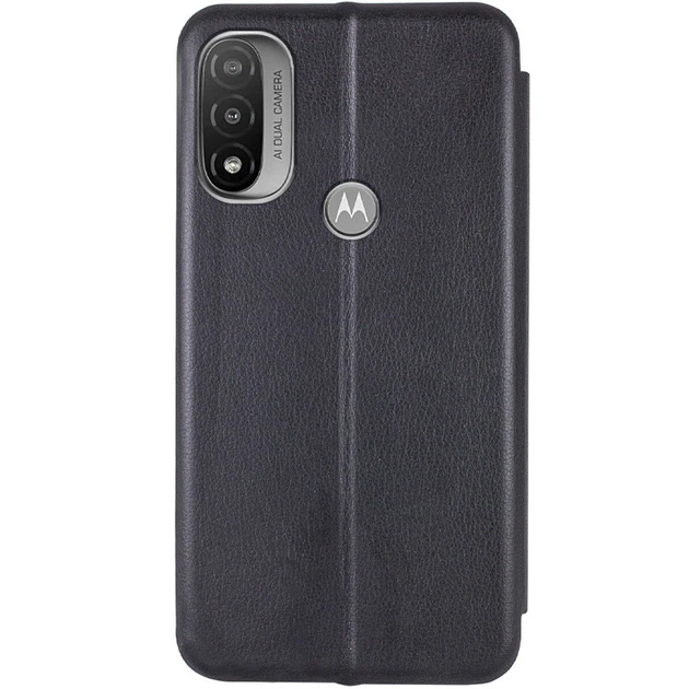 Шкіряний чохол-книжка Classy для Motorola Moto E20 Чорний - зображення 2