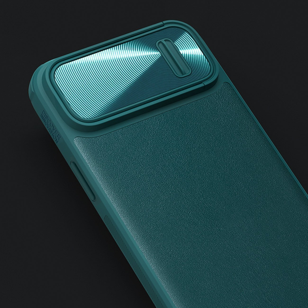 Панель Nillkin CamShield Leather S Case для Apple iPhone 14 Pro Max Green (6902048249769) - зображення 6