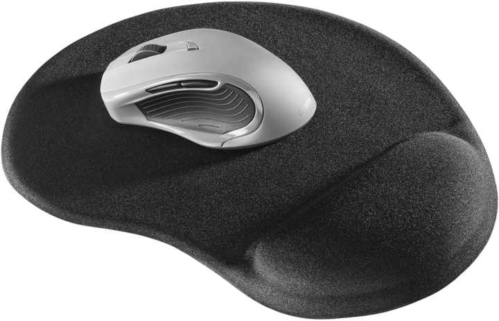 Podkładka pod mysz komputerową z poduszką pod nadgarstek Hama Mouse Pad Black (4047443515308) - obraz 3