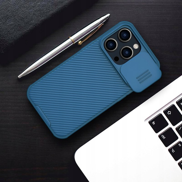 Etui Nillkin CamShield Pro Magnetic Case do Apple iPhone 14 Pro Max MagSafe Blue (6902048248489) - obraz 6
