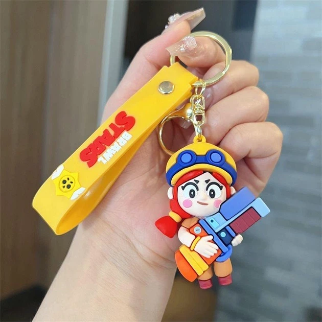 Бравл Старс брелок Brawl Stars Джессі Jessie на ключі, на сумку фігурка 7 см - Фото 1 Бравл Старс брелок Brawl Stars Джессі Jessie на ключі, на сумку фігурка 7 см - зображення 1