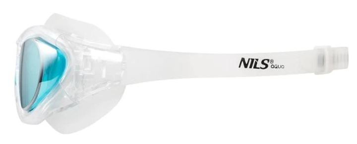 Okulary pływackie Nils AQUA JUNIOR białe NQG280MAF (5907695527315) - obraz 4