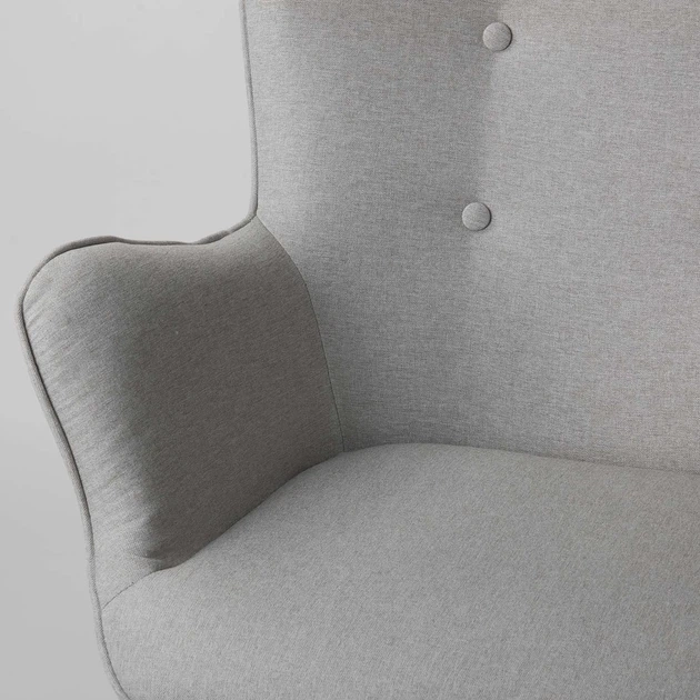 Fotel uszak Sofotel Norse 2041 z podnóżkiem Jasnoszary (5902854518951) - obraz 3