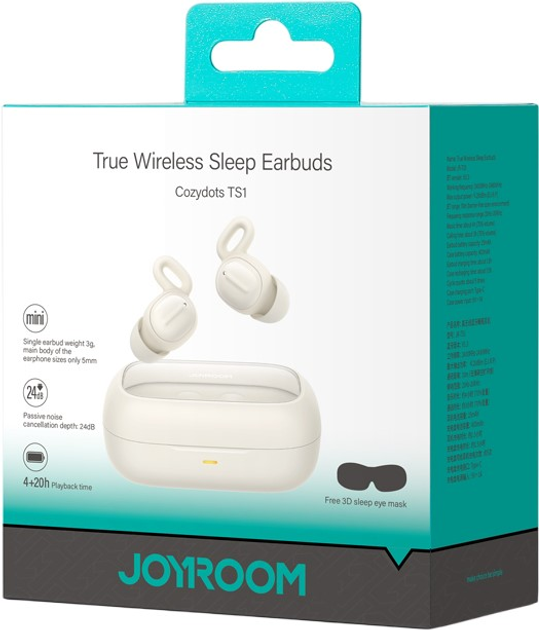 Навушники JOYROOM Cozydots JR-TS1 White (6941237112095) - зображення 6