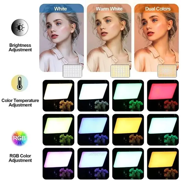 LED-лампа прямокутна 36х25см RGB світлодіодна RM-36 - изображение 3