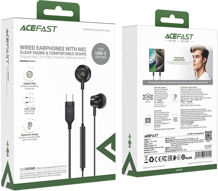 Навушники Acefast L2 Black (6974316282891) - зображення 5