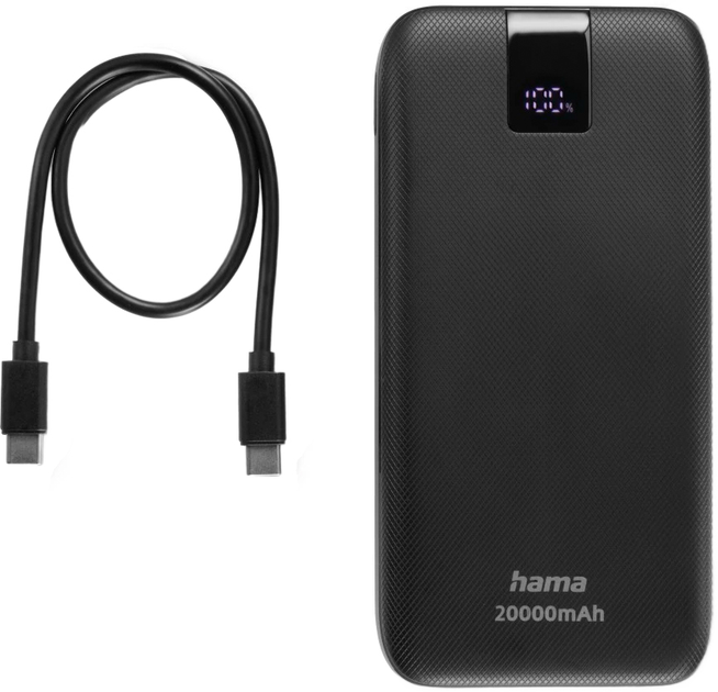 Powerbank Hama PD 20 20000 mAh 20W Anthracite (4047443514813) - obraz 10