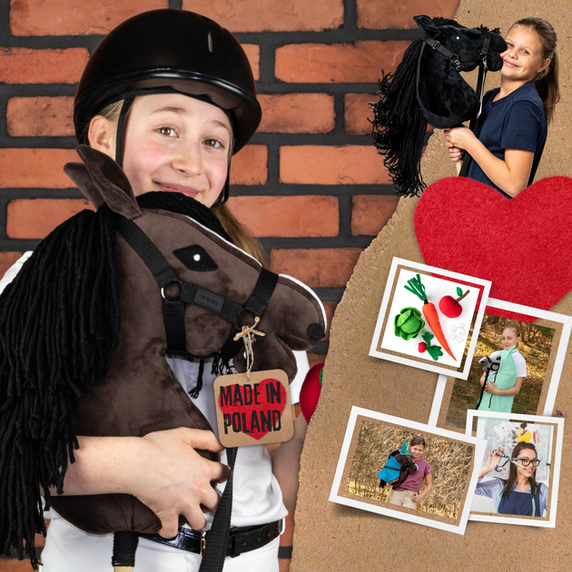 Кінь на палиці Hobby Horse Skippi З вуздечкою і віжками Гнідий (5906361450049) - зображення 6