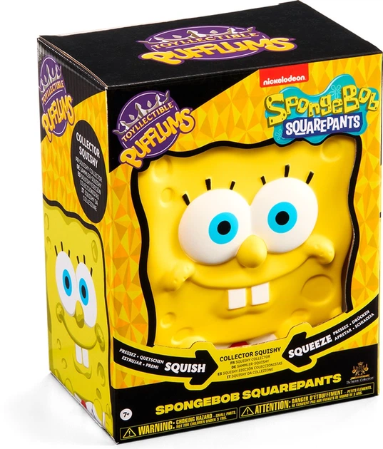 Іграшка антистрес The Noble Collection SPONGEBOB SQUAREPANTS - Pufflums сквіш (Губка Боб) 18.5 см (849421010379) - зображення 7
