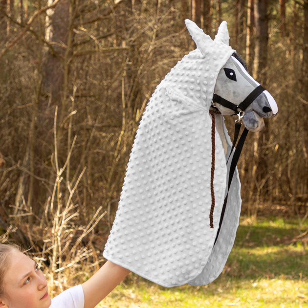 Akcesoria dla konia Hobby Horse Skippi Peleryna Szara (5906361450346) - obraz 4