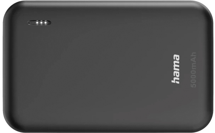 Powerbank Hama Pocket 5 5000 mAh 10W Black (4047443514691) - obraz 3