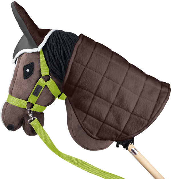 Akcesoria dla konia Hobby Horse Skippi Kantar, wodze, 2 wymienne futerka Jasny zielony (5906361450995) - obraz 4