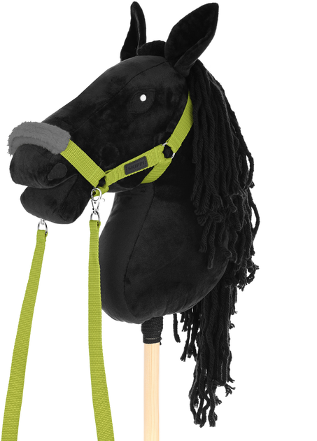 Akcesoria dla konia Hobby Horse Skippi Kantar, wodze, 2 wymienne futerka Jasny zielony (5906361450995) - obraz 5