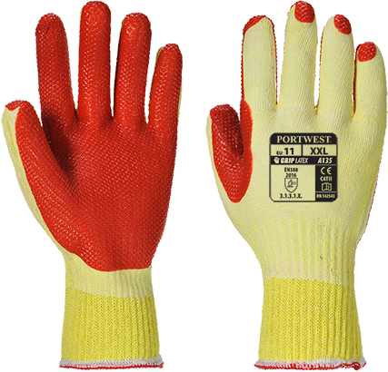 Перчатки Portwest Tough Grip A135 XXL Желтый\Оранжевый - изображение 4