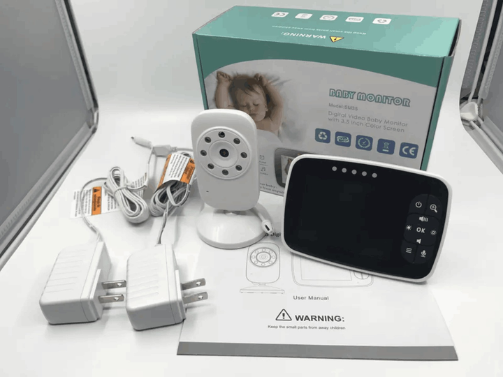 Беспроводная видеоняня Baby Monitor SM-35 с большим 3.5 дюймовым монитором для родителей - изображение 8