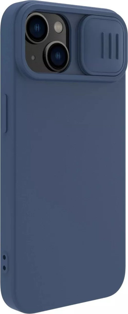 Etui Nillkin CamShield Silky Silicone Case do Apple iPhone 14 Blue (6902048249226) - obraz 3