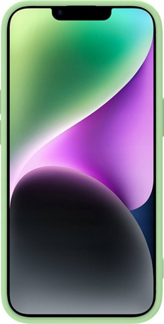 Панель Nillkin CamShield Silky Silicone Case для Apple iPhone 14 Green (6902048249233) - зображення 5