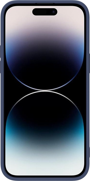Etui Nillkin CamShield Silky Silicone Case do Apple iPhone 14 Pro Max Blue (6902048249349) - obraz 4