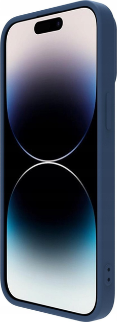 Etui Nillkin CamShield Silky Silicone Case do Apple iPhone 14 Pro Blue (6902048249264) - obraz 5