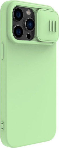 Etui Nillkin CamShield Silky Silicone Case do Apple iPhone 14 Pro Green (6902048249271) - obraz 3