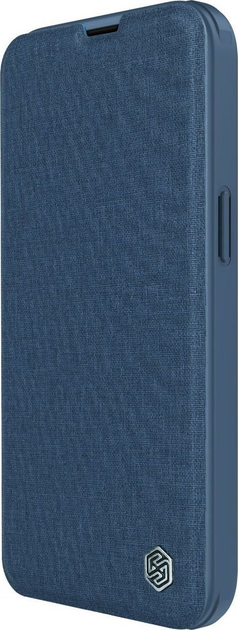 Etui z klapką Nillkin Qin Cloth Pro Case do Apple iPhone 14 Plus Blue (6902048249172) - obraz 5