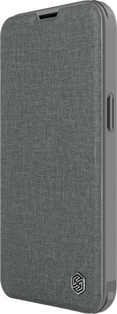 Etui z klapką Nillkin Qin Cloth Pro Case do Apple iPhone 14 Plus Grey (6902048249189) - obraz 5