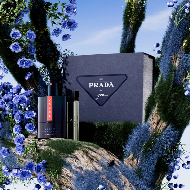 Набір для чоловіків Prada Luna Rossa Ocean Парфумована вода 100 мл + Мініатюра парфумованої води 10 мл (3614274193701) - зображення 4
