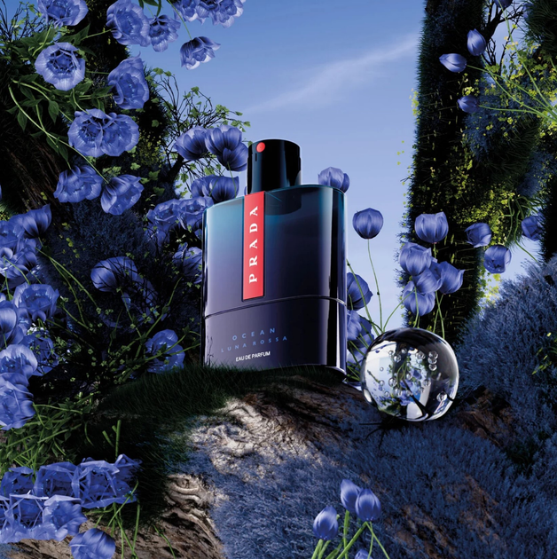 Набір для чоловіків Prada Luna Rossa Ocean Парфумована вода 100 мл + Мініатюра парфумованої води 10 мл (3614274193701) - зображення 5