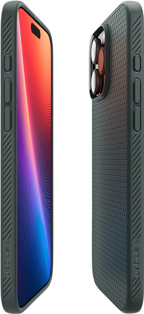 Etui Spigen Liquid Air do Apple iPhone 16 Abyss Green (8809971230919) - obraz 5