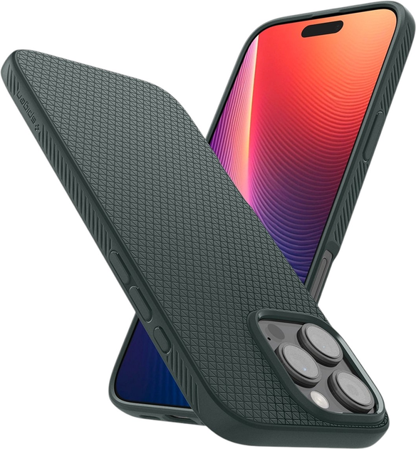 Etui Spigen Liquid Air do Apple iPhone 16 Abyss Green (8809971230919) - obraz 8