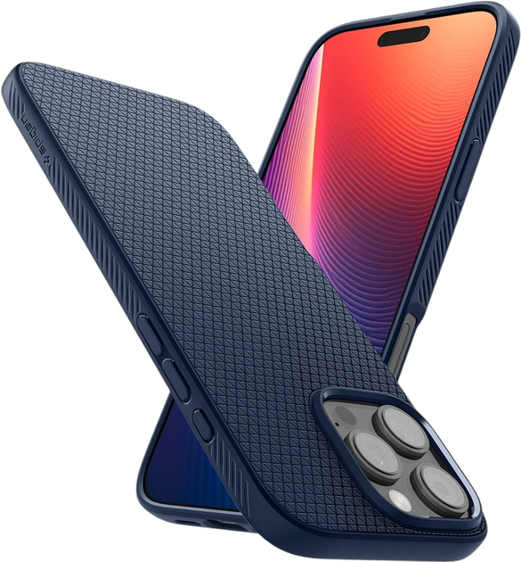 Etui Spigen Liquid Air do Apple iPhone 16 Navy Blue (8809971230902) - obraz 8