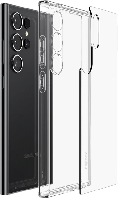 Etui Spigen Ultra Hybrid do Samsung Galaxy S24 Ultra Crystal Clear (8809971221771) - obraz 8