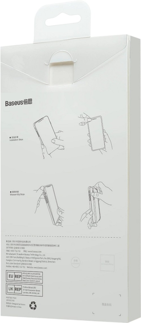 Комплект панель + скло Baseus SuperCeramic Series Glass Case для Apple iPhone 13 Pro Transparent (6932172618605) - зображення 3
