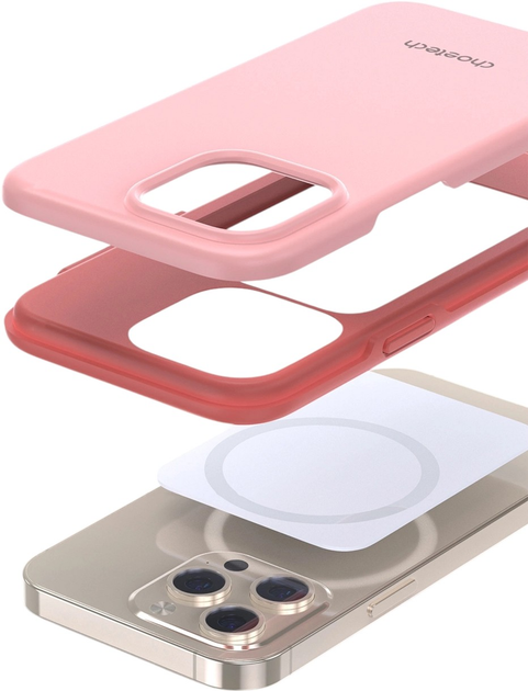 Панель CHOETECH MFM Anti-drop Case для Apple iPhone 13 Pro Pink (6932112101358) - зображення 5
