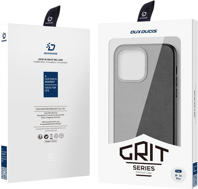 Etui Dux Ducis Grit do Apple iPhone 14 Pro Black (6934913036976) - obraz 6