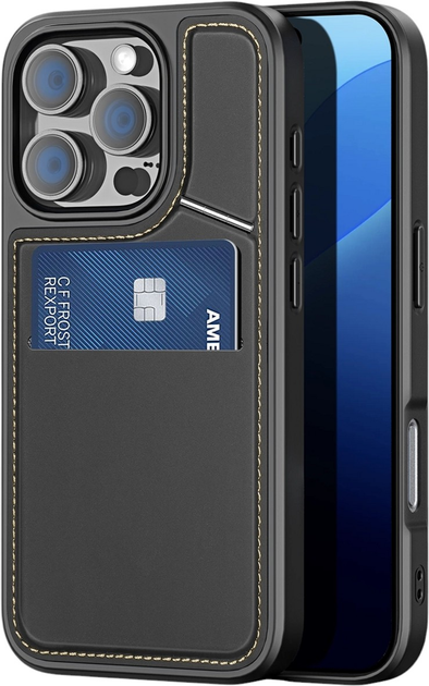 Etui Dux Ducis Rafi II Mag do Apple iPhone 16 Pro Black (6934913004364) - obraz 4